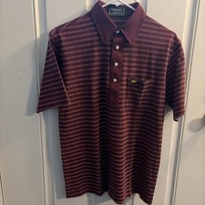 Rare Vintage Hathaway Jack Nicklaus Golf Polo M Red Single Stitch Retro