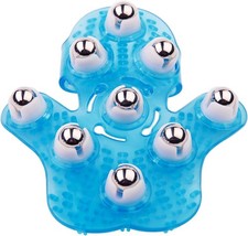 Handheld Massage Ball for Muscle Back Neck Joint Foot Shoulder Leg Pain Blue