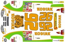  92 Dave Blaney Kodiak Dodge 1/64th HO Scale Slot Car Waterslide Nascar Decals