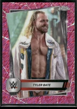 2025 Topps Chrome WWE Tyler Bate #157 Pink Shimmer Refractor
