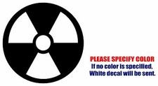 Radioactive SYMBOL JDM Funny Vinyl Decal Sticker Car Window Bumper Laptop 9"