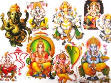 AUFKLEBER GANESH Lord Ganesha Ganapati Sticke...