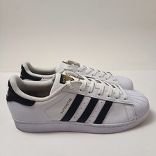 Size 11 - adidas Superstar White Black for sale online | eBay