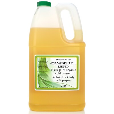 7 Lb BOTTLE ORGANIC SESAME SEED OIL REFINED