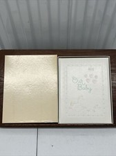 New Gibson Our Baby Record Book Journal Photo Album Embossed