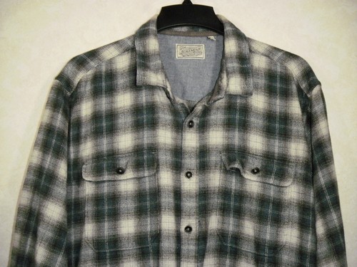 Jeremiah Shirt Men XXL Blue Black Gray Plaid Flanneled Long Sleeve Button Up - Picture 10 of 11