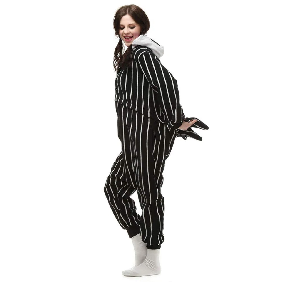 Adult Costume JACK SKELETON Costume Bodysuit Pajamas Adult Cosplay LARGE - Image 2 of 4