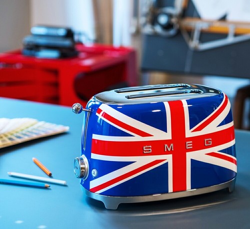 New SMEG Toaster Union Jack Genuine 19.8Dx32.5Wx19.5H Retro Design 100V JP FS m - Picture 2 of 4
