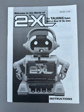 1999 Tiger Electronic 2-XL Talking Robot Original Instructions Manual