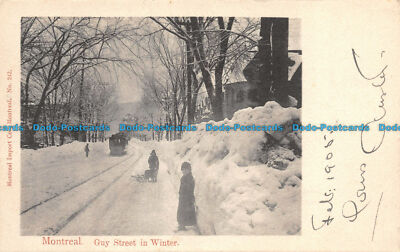 R102839 Montreal. Guy Street im Winter. Montreal Import. Nr. 242. Bill Hopkins C