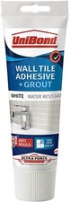 Unibond Wall Tile Adhesive And Grout Tube White Triple Protection Anti Mould 300