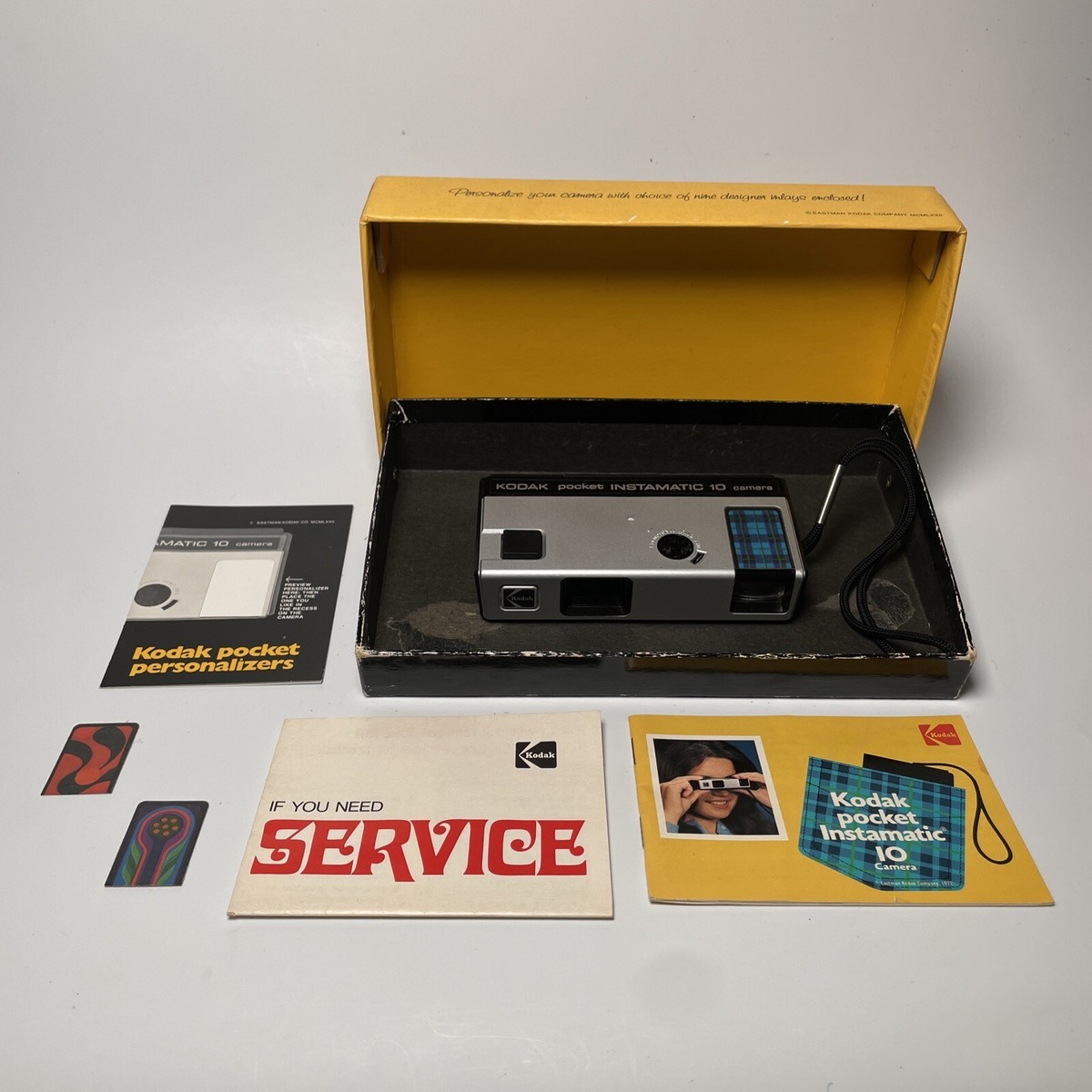 Vintage Kodak Pocket Instamatic 10 Camera Outfit with Original Box