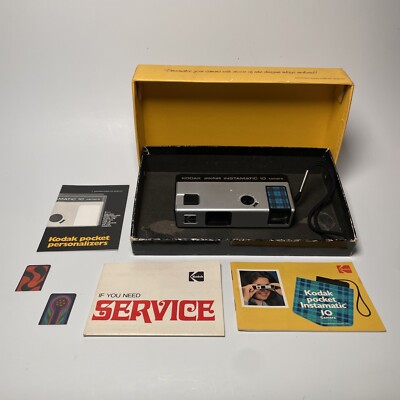 Vintage Kodak Pocket Instamatic 10 Camera Outfit with Original Box