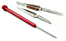 Soldering Tools Set of Tweezers & Titanium Solder Pick for Jewelry Making Repair