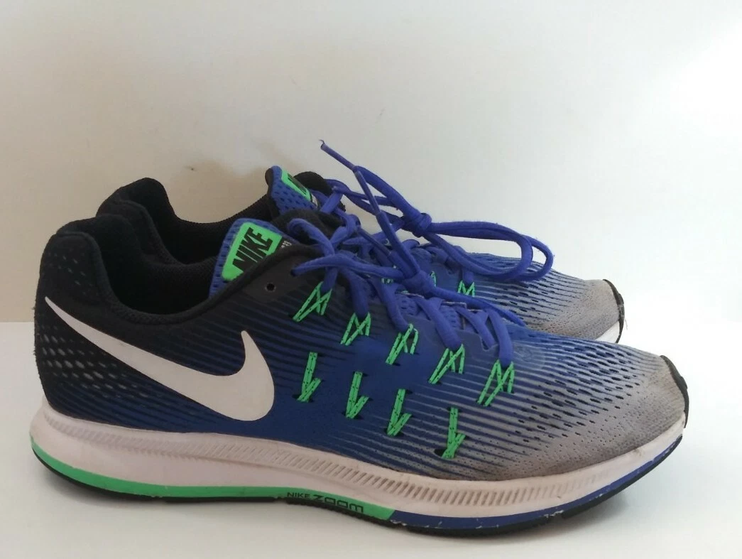 Nike Air Zoom Pegasus 33 Green White Running Shoes Men Sz 8 | eBay