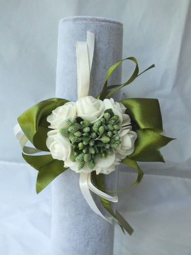Wrist Corsage Bracelet Wedding Party Bridal Bridesmaids Foam Flower Rose - Picture 15 of 18