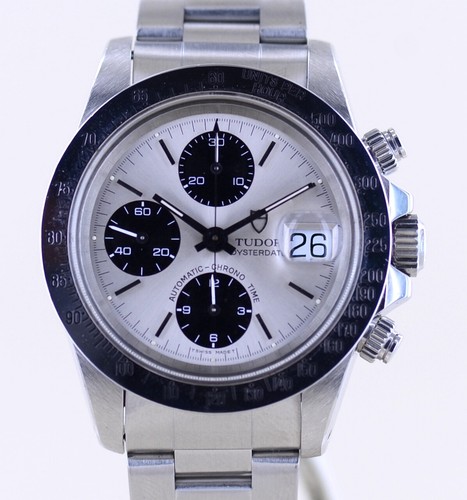 Tudor Uhr Big Block 79180 silver Panda Dial Automatic Oysterband Chronograph Top - 第 1/12 張圖片