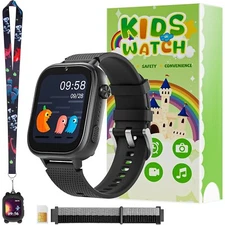 OKYUK 4G Kids Watch, Smart Watch for Kids SIM Card, 47 Exciting Games, Two-Way