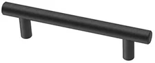Liberty P01012C-FB Flat Black Bar Cabinet Drawer Pull 3 3/4" Centers