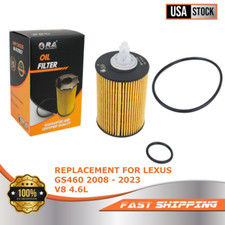 10158 Engine Oil Filter with Set of O-rings for LEXUS GS460 2008 - 2023 V8 4.6L