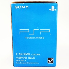 SONY PSP Playstation Portable Console Vibrant Blue PSP-3000 VB Japan NEW