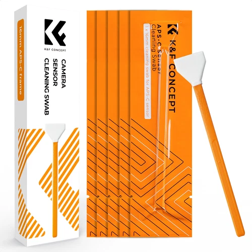 K&F Concept 6pcs APS-C Format Sensor Reinigung 16/24mm Swabs Sensorreinigung