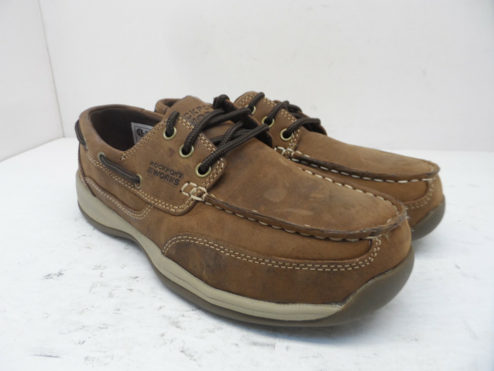 Steel-Toe Boat Shoes RK6736 Brown 