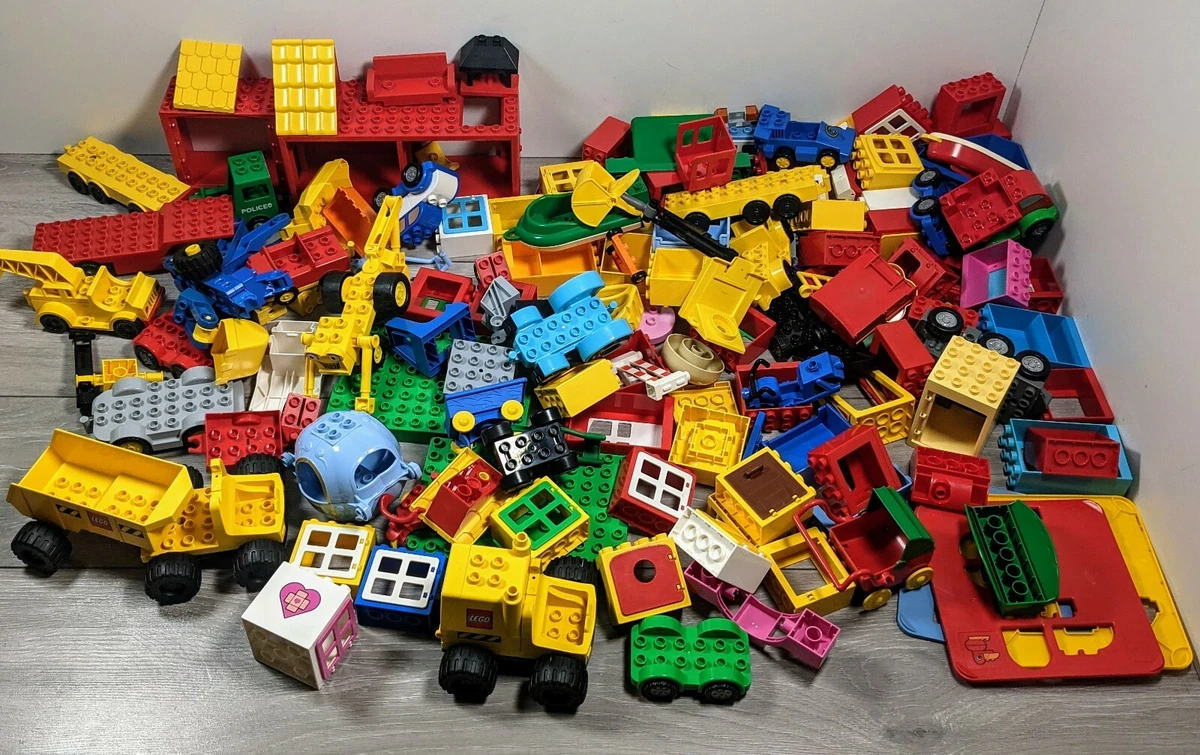 Lego Duplo giant bundle car building truck fire window trailer vintage 5.8kg