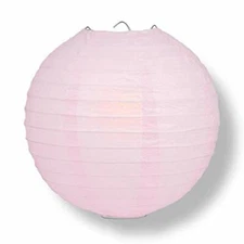 Quasimoon PaperLanternStore Decorative Paper Lantern - (Single, 14-Inch, Pink...