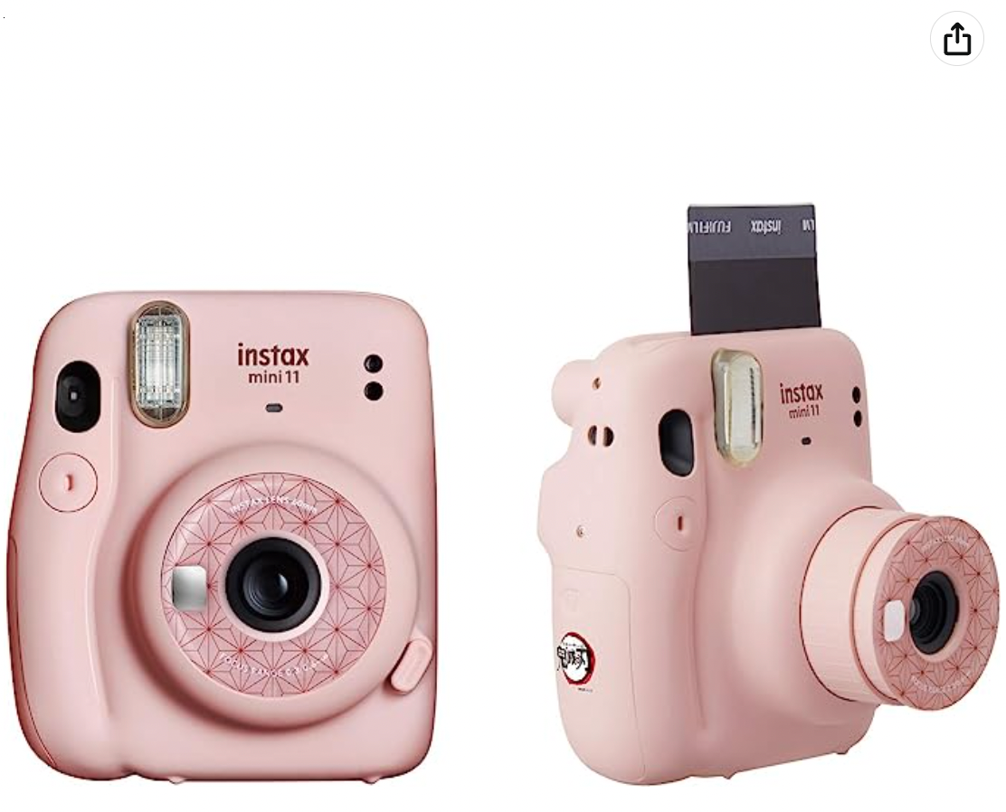 Demon Slayer Nezuko Fujifilm Instax Mini Pink Camera Kimetsu no Yaiba Cheki-image