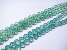 Green Fluorite round beads 10mm/12mm. Natural green gemstone beads. Top-quality
