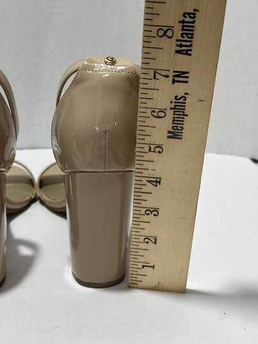 G By Guess Shantel Sandal Ankle Strap Open Toe Block Heel Women 10M - Tan Taupe - Picture 9 of 9