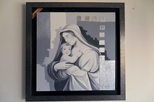 Capoletto 102x102 Salvadori Arte Madonna con Bambino numerato 22/200 t1