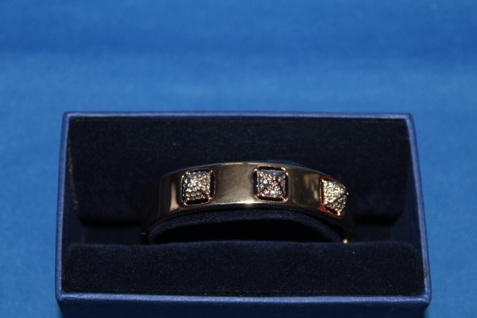 SWAROVSKI CRYSTAL ROSE GOLD PLATED TACTIC BANGLE