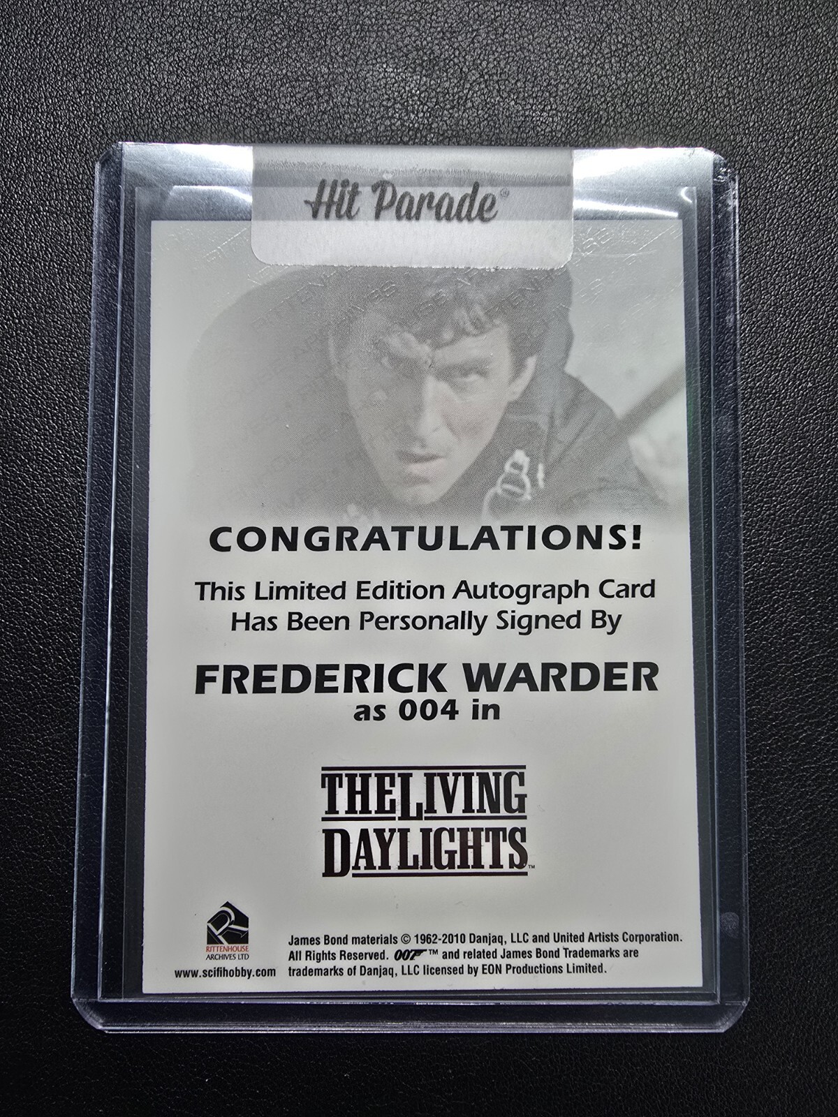 💎 Frederick Warder 💎 James Bond Heroes & Villains (004) Autograph Card