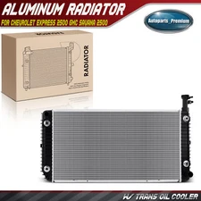 Radiator with Oil Cooler for Chevrolet Express 2500 3500 4500 GMC Savana 2500