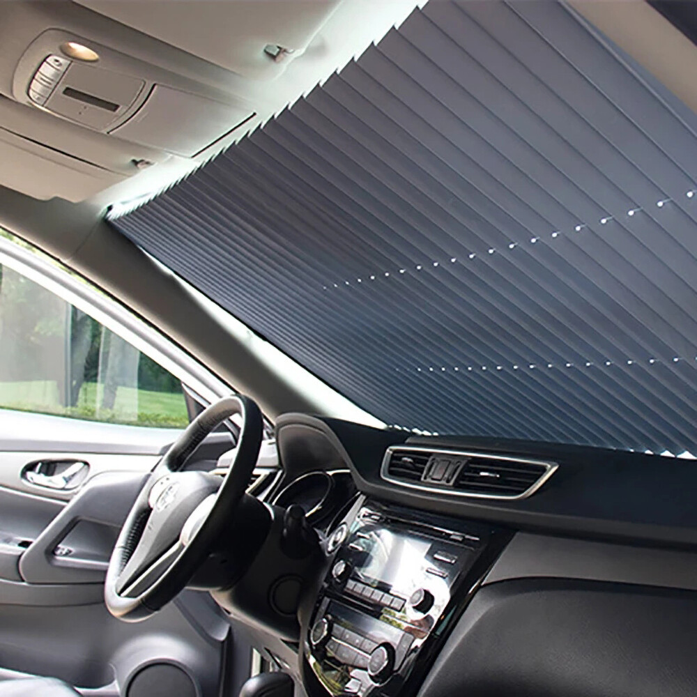 Car SUV Van Sunshade Auto Roller Blinds Front Windscreen Sun UV Block 70cm Large eBay