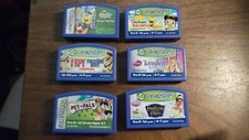 Leapfrog Leapster Learning System Games Lot Of 6 Cartridges Mixed UNTESTED