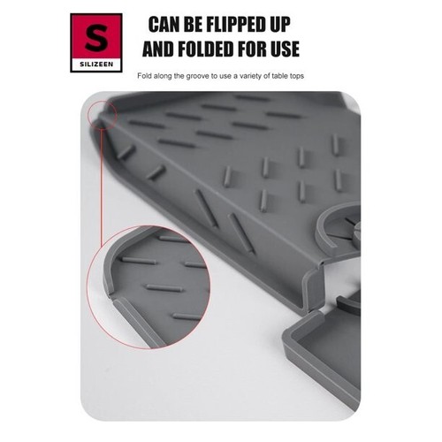 Silikon Wasserhahn Matte für Küche Spüle Spritzschutz Bad Waschbecken Slip Abfluss Pad - Bild 4 von 4