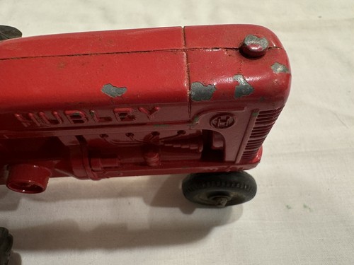 Vintage HUBLEY Red Tractor - 5-1/2” Diecast Kiddie Toy USA * B120 - Picture 5 of 9