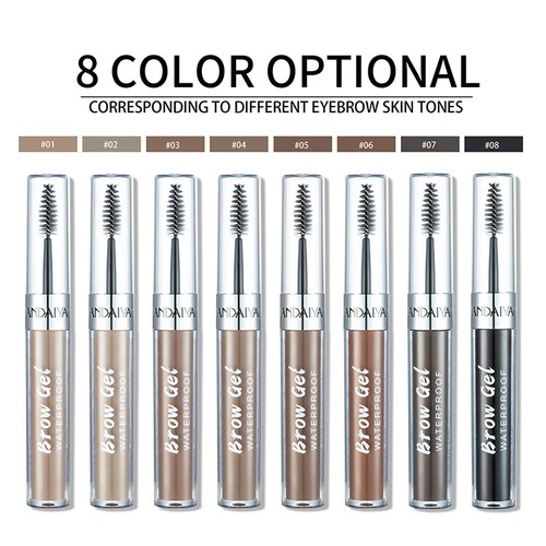 Eye Brow Tattoo Dye Gel Eyebrow Cream With Brush Waterproof Long Lasting Makeup" - Picture 8 of 48