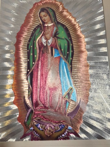 Stampa Vintage Dufex Foil 8in x 10in Religiosa Madre Maria - Sigillata - Foto 4 di 8