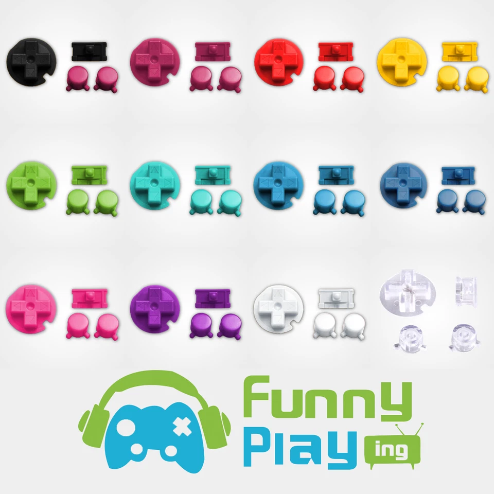GBP FunnyPlaying Knöpfe für GameBoy Pocket Buttons Tasten Steuerkreuz Pad Ersatz