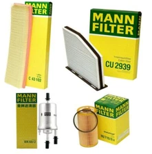 Mann Oil Air Paper Cabin Fuel Filter Service Kit for VW Beetle Golf Jetta 2.5L