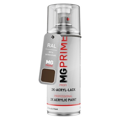 RAL 8014 Sepiabraun Sepia brown seidenmatt 2K Acryl Spraydose Sprühdose 400 ml