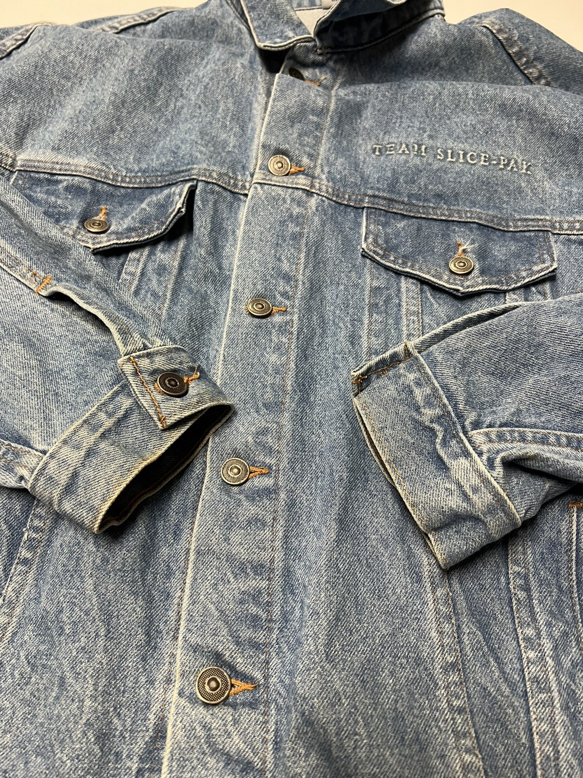 Vintage 1990s Made In USA Denim Jacket Jean Jacket Trucker 90s Baggy