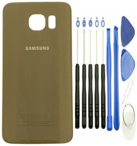 Original Samsung Galaxy S6 Akkudeckel Backcover Cover Gold + Werkzeugset