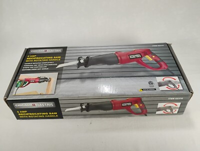 Chicago Electric Reciprocating Saw 62370 6 Amp Rotating Handle Power Tools