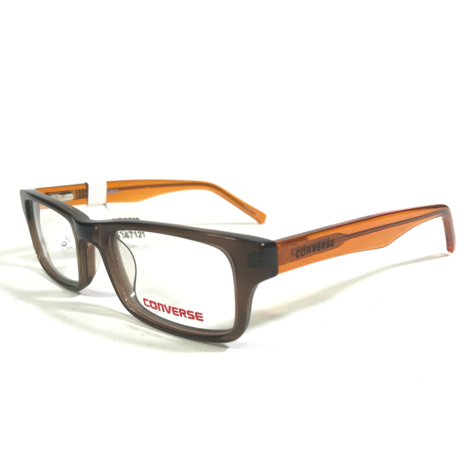 Converse Kids Eyeglasses Frames K003 BROWN Orange Rectangular Full Rim 45-16-130 thumbnail 5