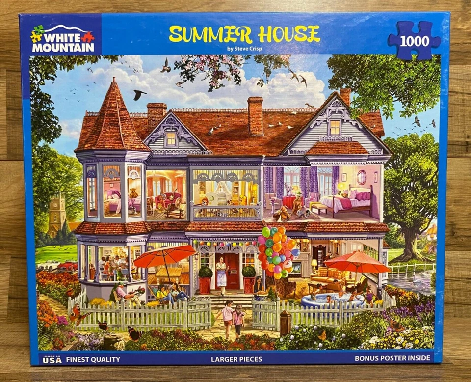 LOTE / 8 - PUZZLES MONTAÑA BLANCOS - 1000 PIEZAS - HOGAR - VERANO - DULCES - HELADOS Foto 4 de 4